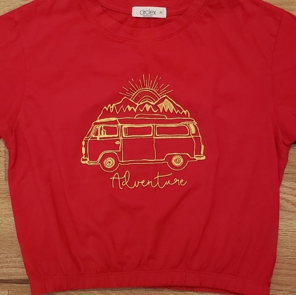 Adventure Bus Crop Graphic T-Shirt, Medium, $12 - Picture 6 of 6